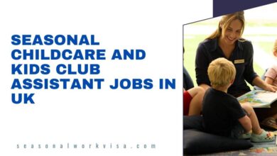 Seasonal Childcare and Kids Club Assistant Jobs in UK