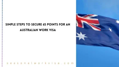 65 Points for an Australian Work Visa