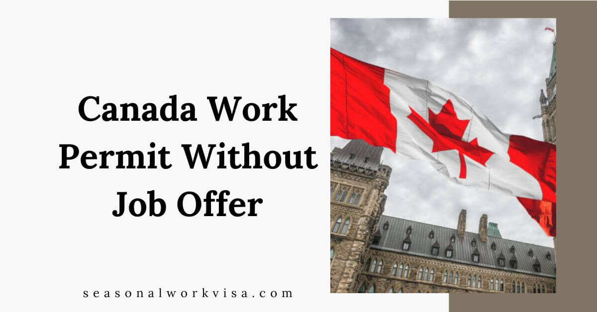 canadian work permit without job offer