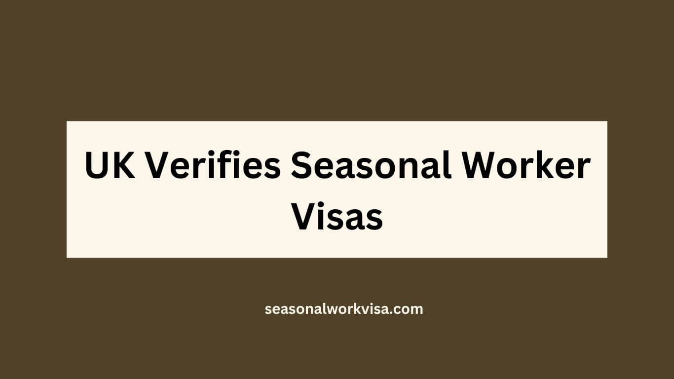UK Verifies Seasonal Worker Visas for 2025 Check Here