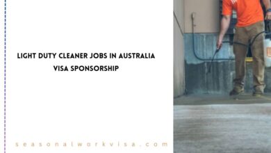 Light Duty Cleaner Jobs in Australia