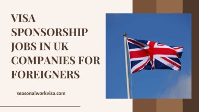 Visa Sponsorship Jobs in UK Companies For Foreigners