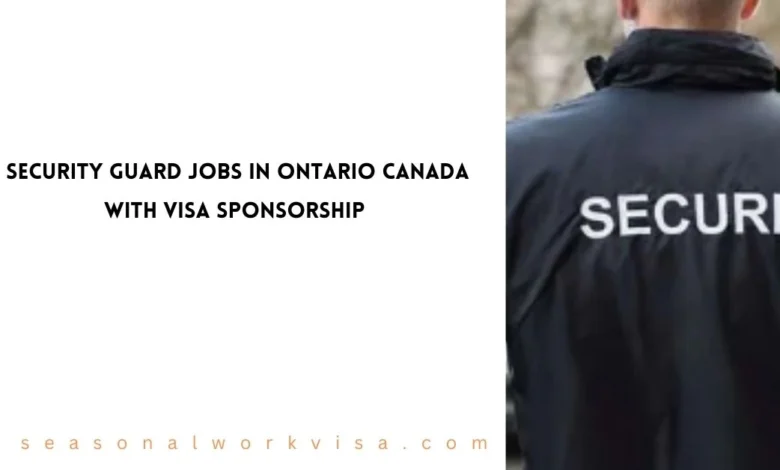 Security Guard Jobs in Ontario Canada