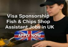 Visa Sponsorship Fish & Chips Shop Assistant Jobs in UK