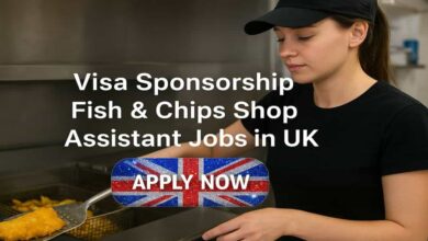 Visa Sponsorship Fish & Chips Shop Assistant Jobs in UK