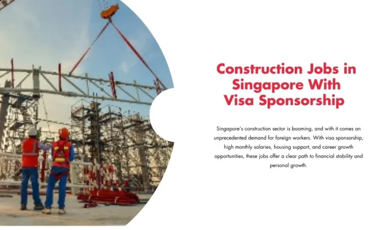 Construction Jobs in Singapore