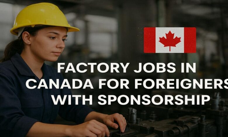 Factory Jobs In Canada For Foreigners with Sponsorship