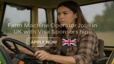 Farm Machine Operator Jobs in UK with Visa Sponsorship