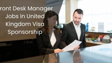 Front Desk Manager Jobs in United Kingdom Visa Sponsorship