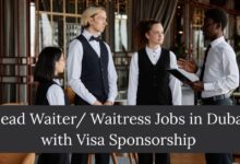 Head Waiter Waitress Jobs in Dubai with Visa Sponsorship