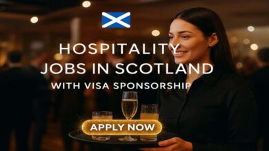 Hospitality Jobs in Scotland with Visa Sponsorship