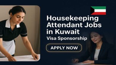 Housekeeping Attendant Jobs in Kuwait Visa Sponsorship