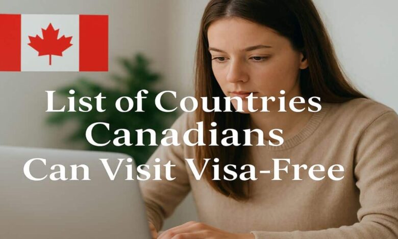 List of Countries Canadians Can Visit Visa-Free