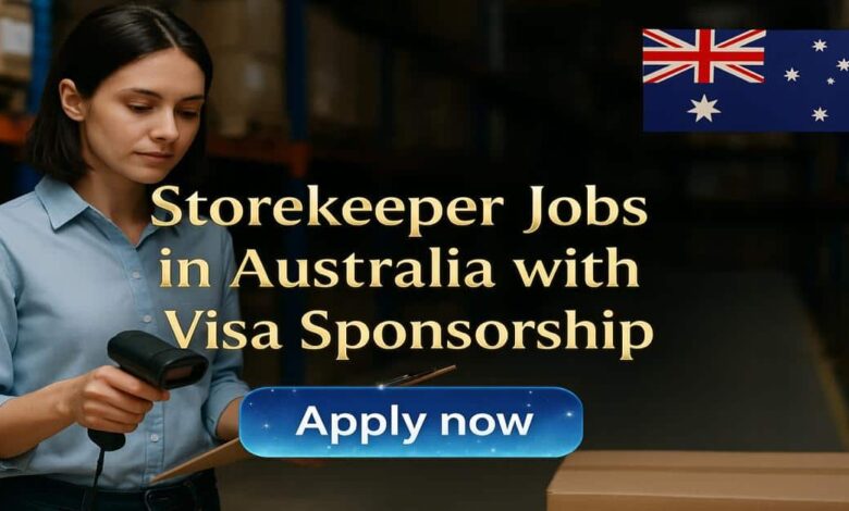 Storekeeper Jobs in Australia with Visa Sponsorship