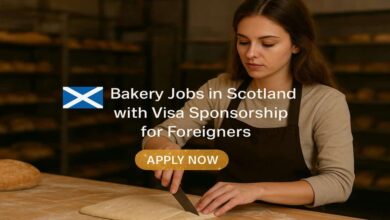 Bakery Jobs in Scotland with Visa Sponsorship for Foreigners