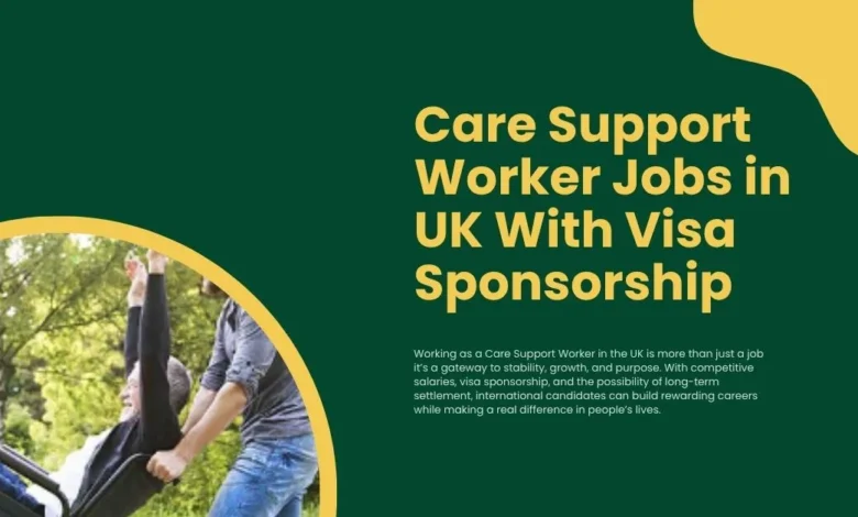 Care Support Worker Jobs in UK