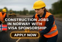 Construction Jobs in Norway with Visa Sponsorship