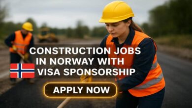 Construction Jobs in Norway with Visa Sponsorship