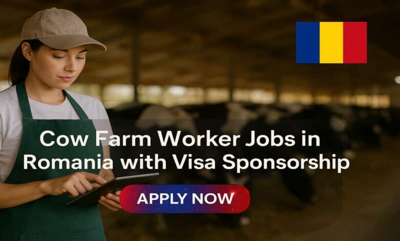 Cow Farm Worker Jobs in Romania with Visa Sponsorship