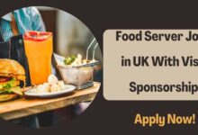 Food Server Jobs in UK With Visa Sponsorship