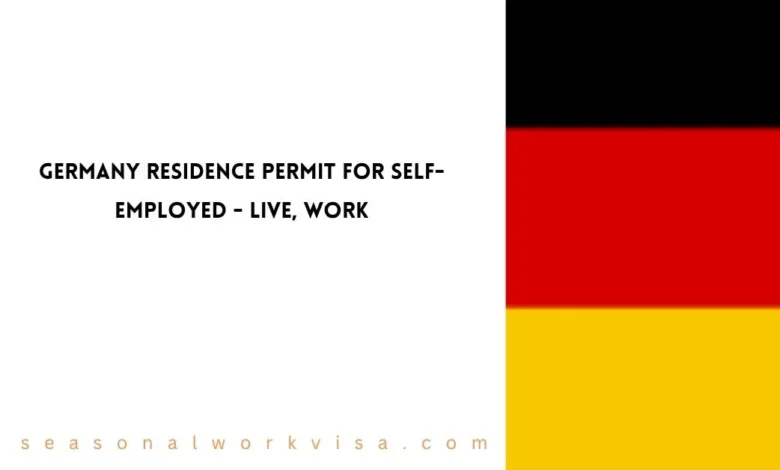 Germany Residence Permit for Self-Employed