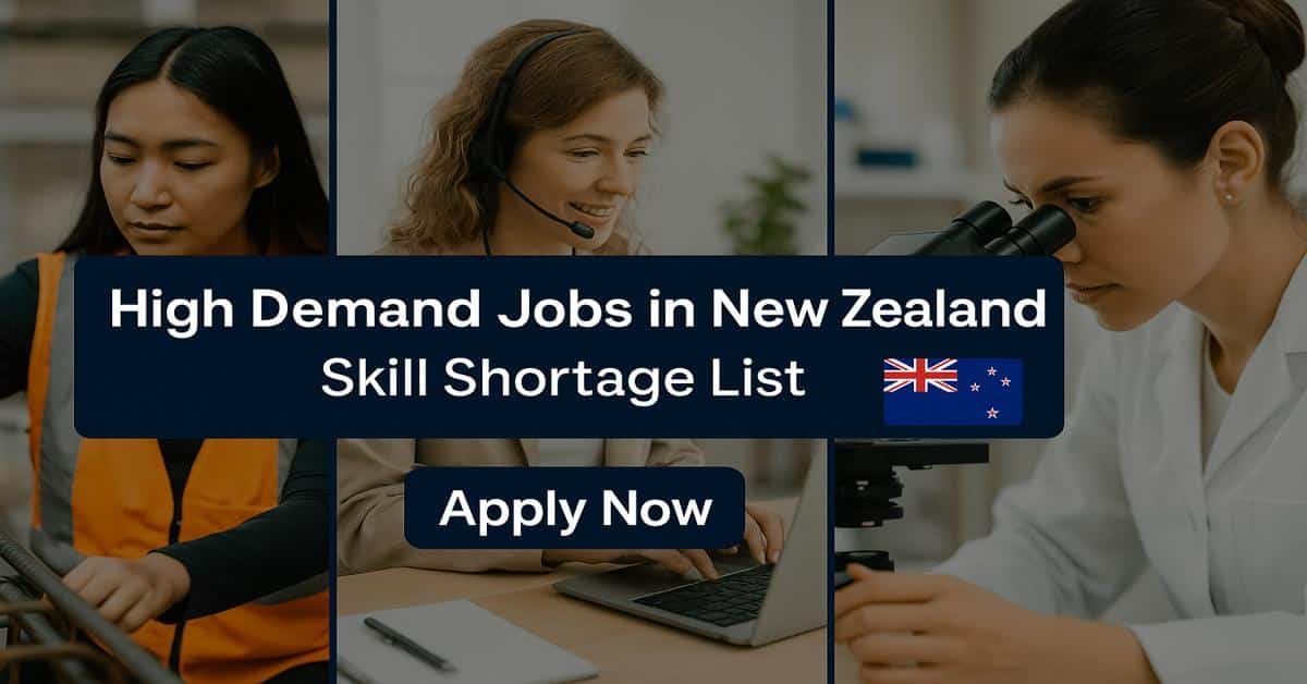 High Demand Jobs in New Zealand - Skill Shortage List 2026