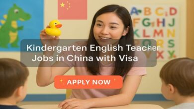 Kindergarten English Teacher Jobs in China with Visa
