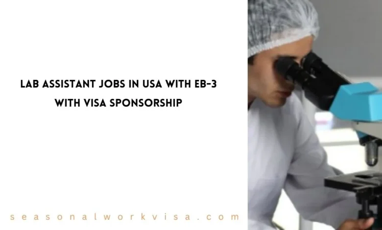 Lab Assistant Jobs in USA