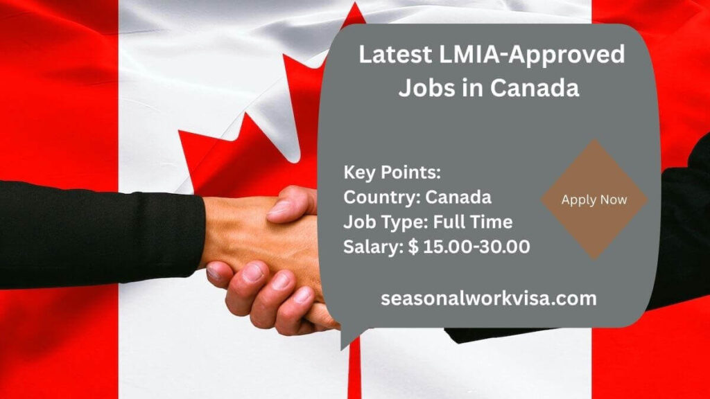 Latest LMIA-Approved Jobs in Canada