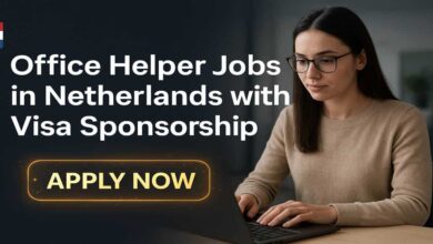 Office Helper Jobs in Netherlands with Visa Sponsorship