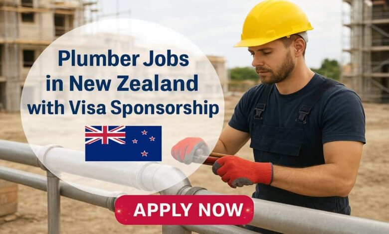 Plumber Jobs in New Zealand with Visa Sponsorship