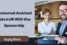 Restaurant Assistant Jobs in UK With Visa Sponsorship