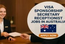 Visa Sponsorship Secretary Receptionist Jobs in Australia