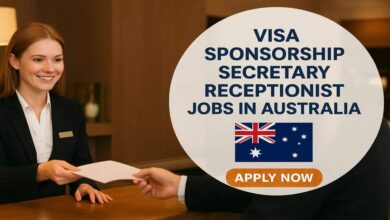 Visa Sponsorship Secretary Receptionist Jobs in Australia