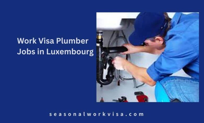Work Visa Plumber Jobs in Luxembourg