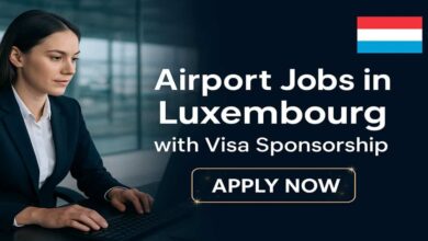 Airport Jobs in Luxembourg with Visa Sponsorship