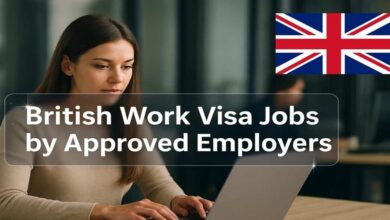 British Work Visa Jobs by Approved Employers