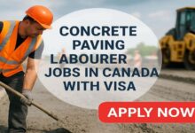 Concrete Paving Labourer Jobs in Canada with Visa