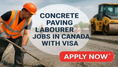 Concrete Paving Labourer Jobs in Canada with Visa