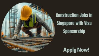 Construction Jobs in Singapore with Visa Sponsorship