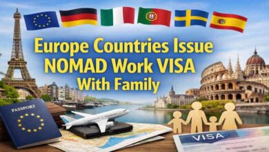 Europe Countries Issue NOMAD Work VISA With Family