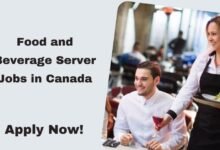 Food and Beverage Server Jobs in Canada
