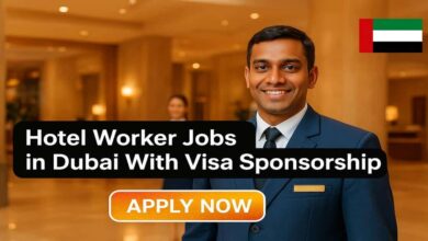 Hotel Worker Jobs in Dubai With Visa Sponsorship