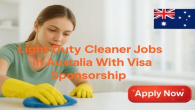Light Duty Cleaner Jobs in Australia With Visa Sponsorship