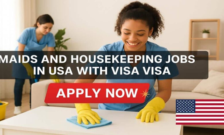Maids and Housekeeping Cleaners Jobs in USA with Visa