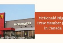 McDonald Night Crew Member Jobs in Canada