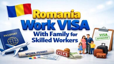 Romania Work VISA With Family for Skilled Workers