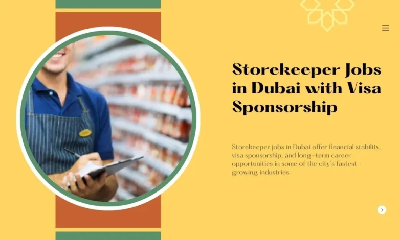 Storekeeper Jobs in Dubai