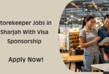 Storekeeper Jobs in Sharjah With Visa Sponsorship