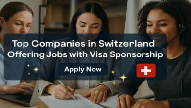 Top Companies in Switzerland Offering Jobs with Visa Sponsorship
